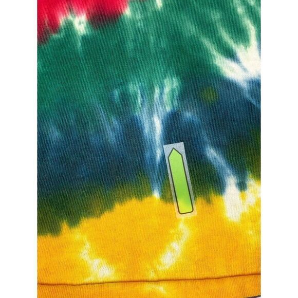 Vintage Rasta Lizard T-Shirt Large Tie Dye Ganja Weed Jamaica Hippe Beach Single - Picture 10 of 10